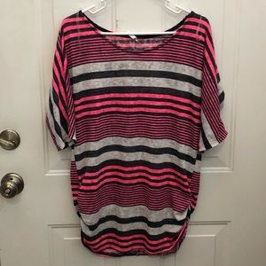 Cute striped maternity shirt